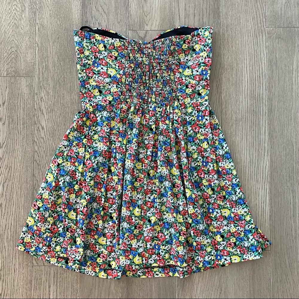Floral MINKPINK Strapless Mini Dress - Picture 7 of 8
